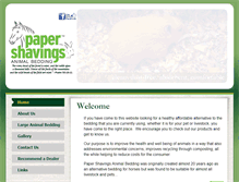 Tablet Screenshot of papershavings.com